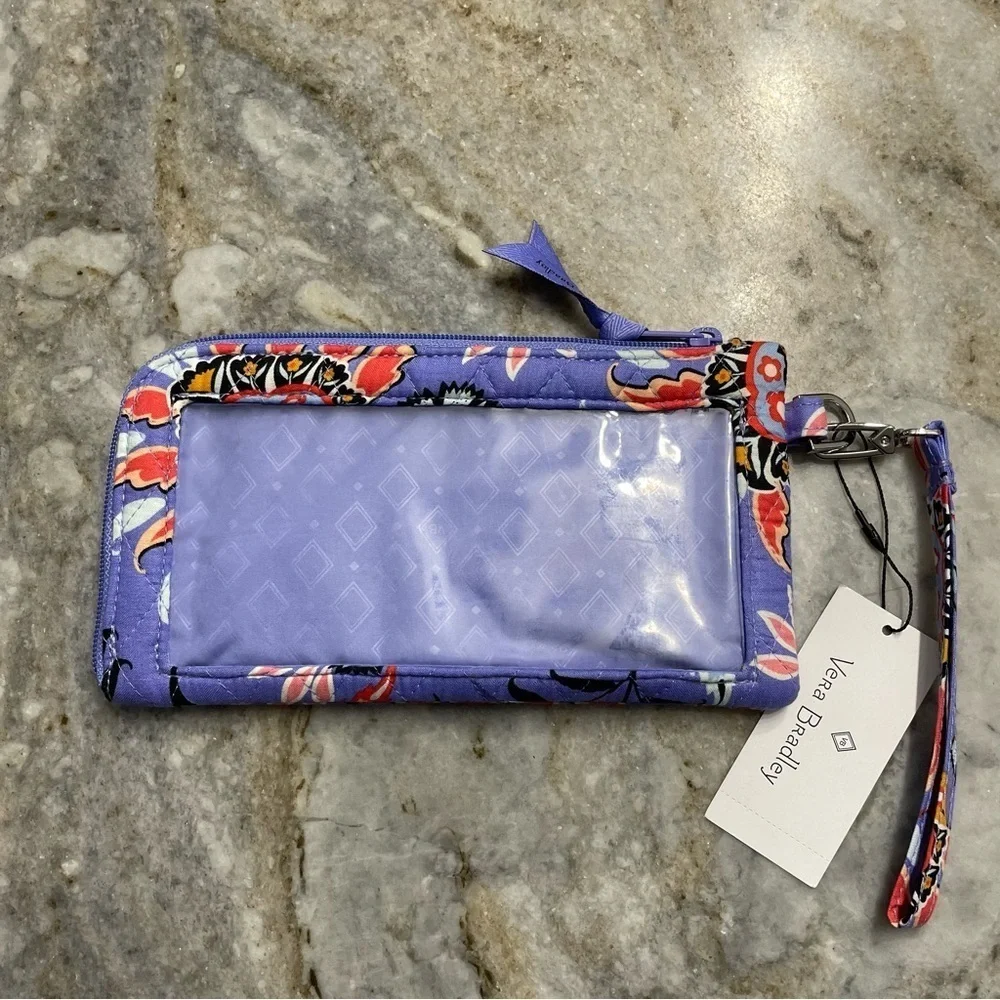 NWT Vera Bradley RFID Tech Wristlet Mural Garden